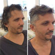 Messy Side Trim Hairstyle for Men